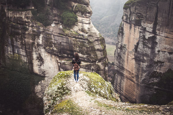 Facing fear at a canyon